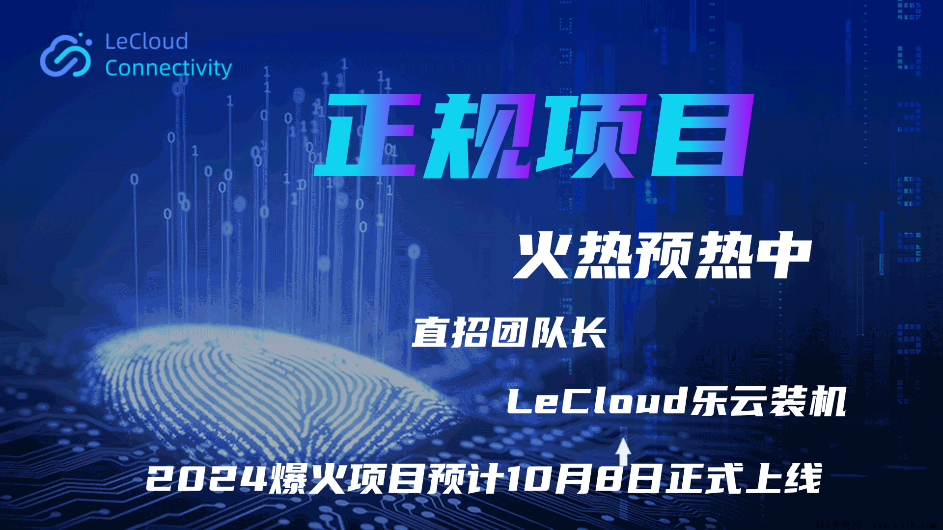 LeCloud Connectivity正规项目 火热预热中 电脑全自动托管单机400+直招团队长 内部项目