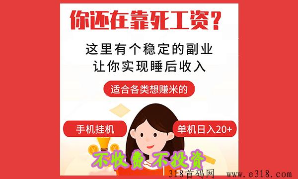 【光源】2024最新首码项目，新手也可，全免费，这个月底单机收益高