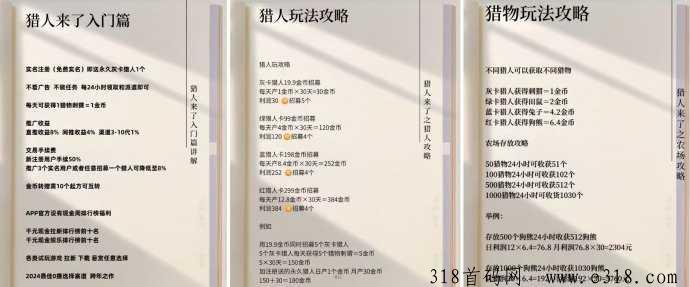 [预览]猎人来了 零撸每天保底,纯挂机的，24小时操作一次就可以
