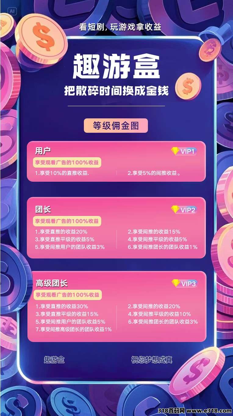 首码趣游盒刚上线一秒，不用养机
