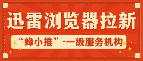 【蜂小推】迅雷浏览器推广入局黄金期，抓住秒变副业大佬