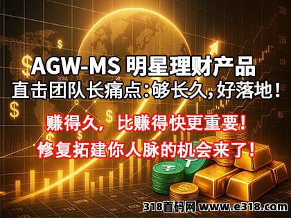 2025年~2026年 明星项目，【AGW-MS】中华区首码对接中！