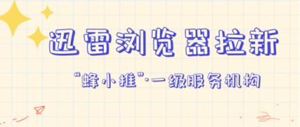蜂小推，必看！迅雷浏览器推广，流量变现新通道