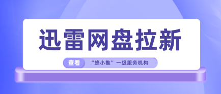 蜂小推，一定要看！迅雷网盘拉新收益构成全拆解