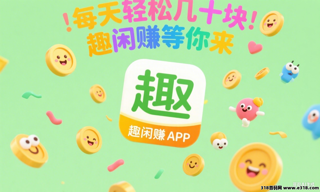 想赚零花钱？趣闲赚APP：花点时间，有手就行超简单！