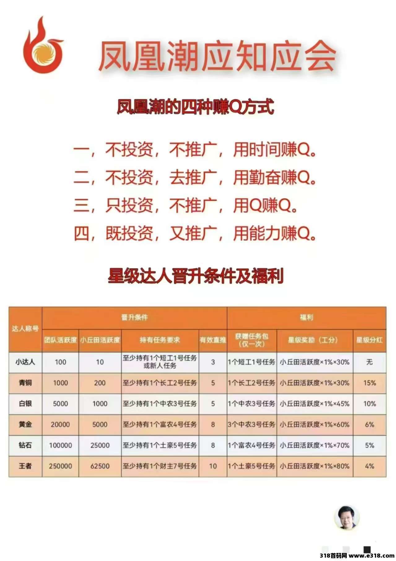 凤凰潮坚持就有收获的项目