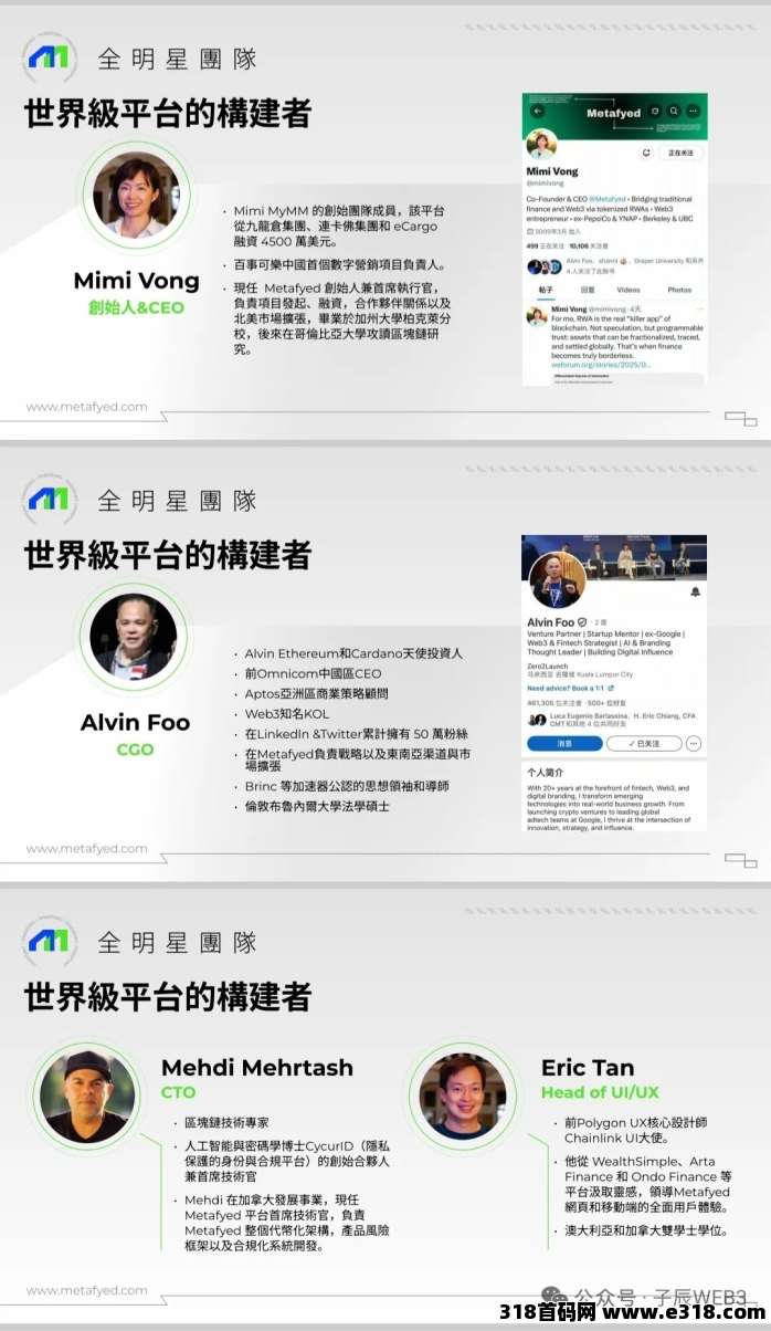 Metafyed全球启动!八大顶级机构资本参与种子轮融资!扶持置顶!