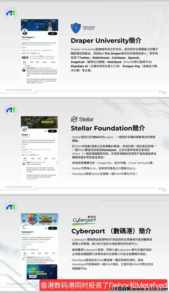 Metafyed全球启动!八大顶级机构资本参与种子轮融资!扶持置顶!