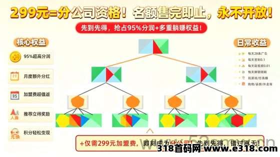 图片[6]-别犹豫！新项目预热开招 999 位分公/司，公排占位享天花板级别分佣，管方通道已开启！-汇一线首码网