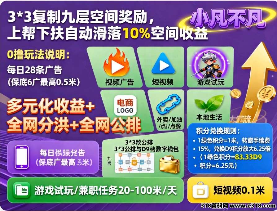 首码小凡不凡，空间滑落积分收益