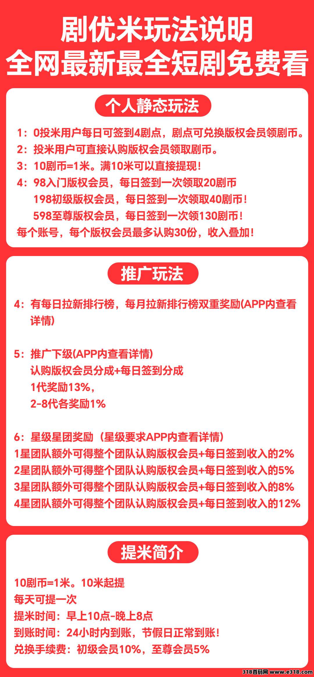 剧优米：每日签到领4剧点，解锁初级会员日赚米