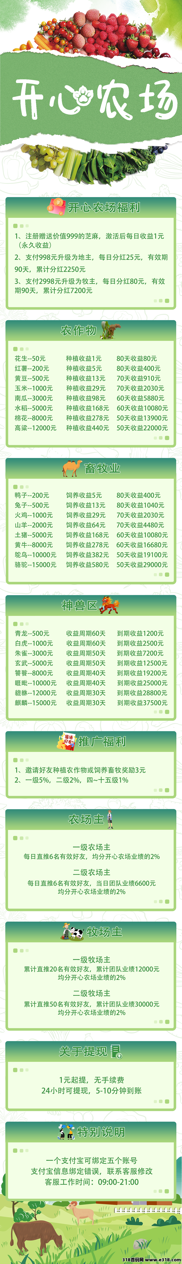 开心农场，预热首码零撸明天上线，有兴趣对接提前出码还有扶持拉满