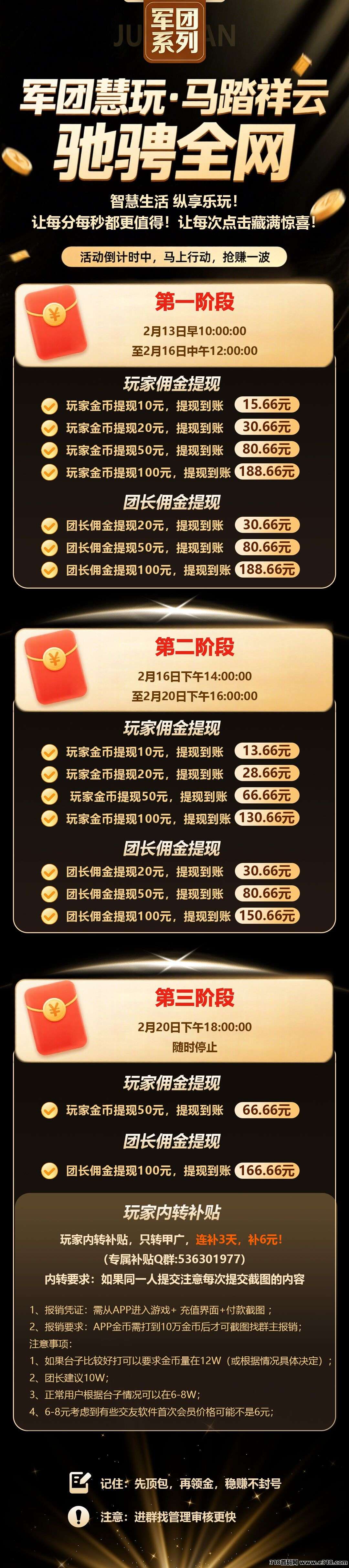 军团慧玩，平台大水