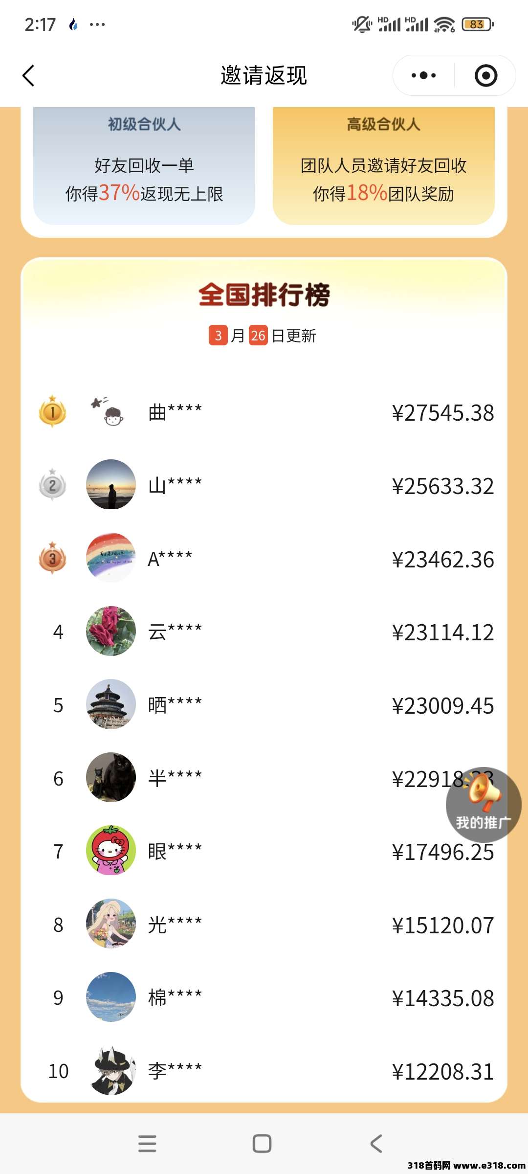 首码刚出铛铛回收衣服，全网最高佣金，带团队收益，快速抢占市场